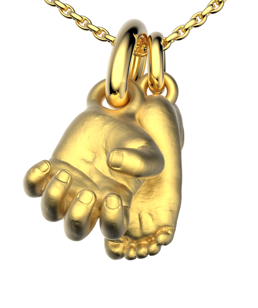 Gold-Plated Hand/Foot Necklace