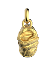 Gold-Plated Shoe Pendant
