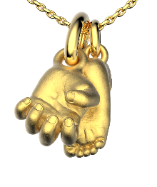 Gold-Plated Hand/Foot Necklace