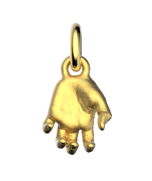 Gold-Plated Hand Pendant