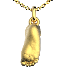 Gold-Plated Foot Necklace